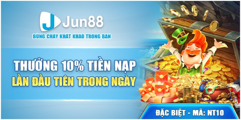 Nhà cái thưởng nóng 10% giá trị thẻ nạp lần đầu mỗi ngày