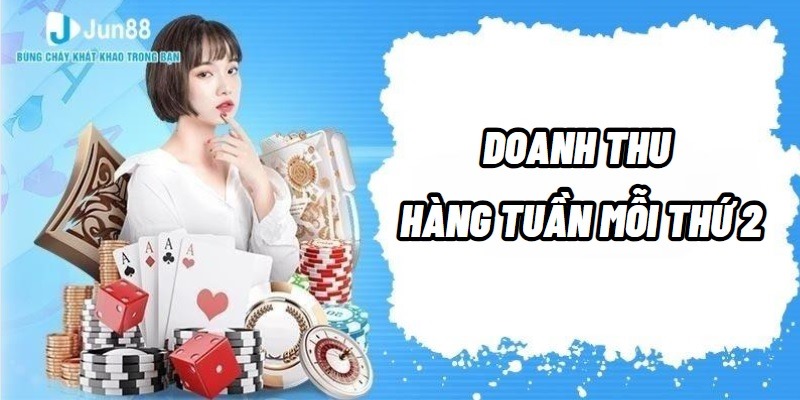 Doanh thu tuần mỗi thứ 2